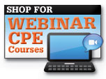 Shop for Webinar CPE courses